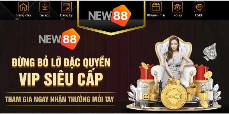 Giới thiệu nhà cái thưởng tiền chơi thử uy tín New88 today